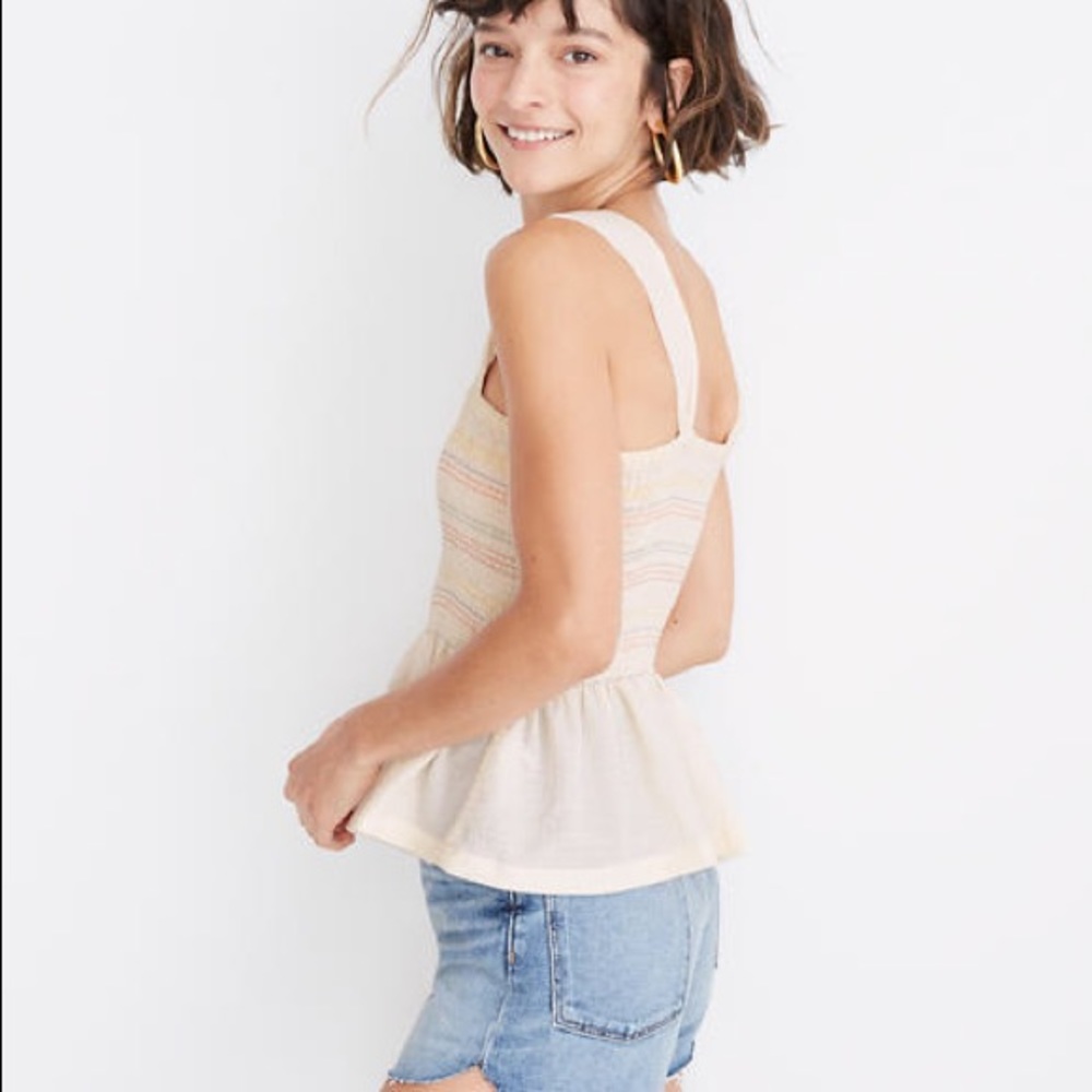 Madewell Texture & Thread Smock Tank - Picture 2 of 7